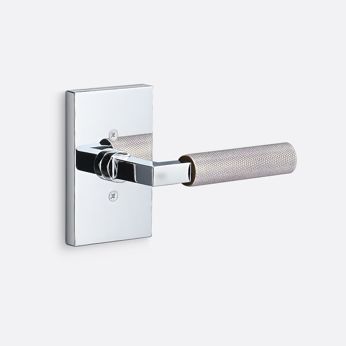 Sure-Loc LV100 26 GRIP-KN 15 polished chrome / satin nickel dummy door lever