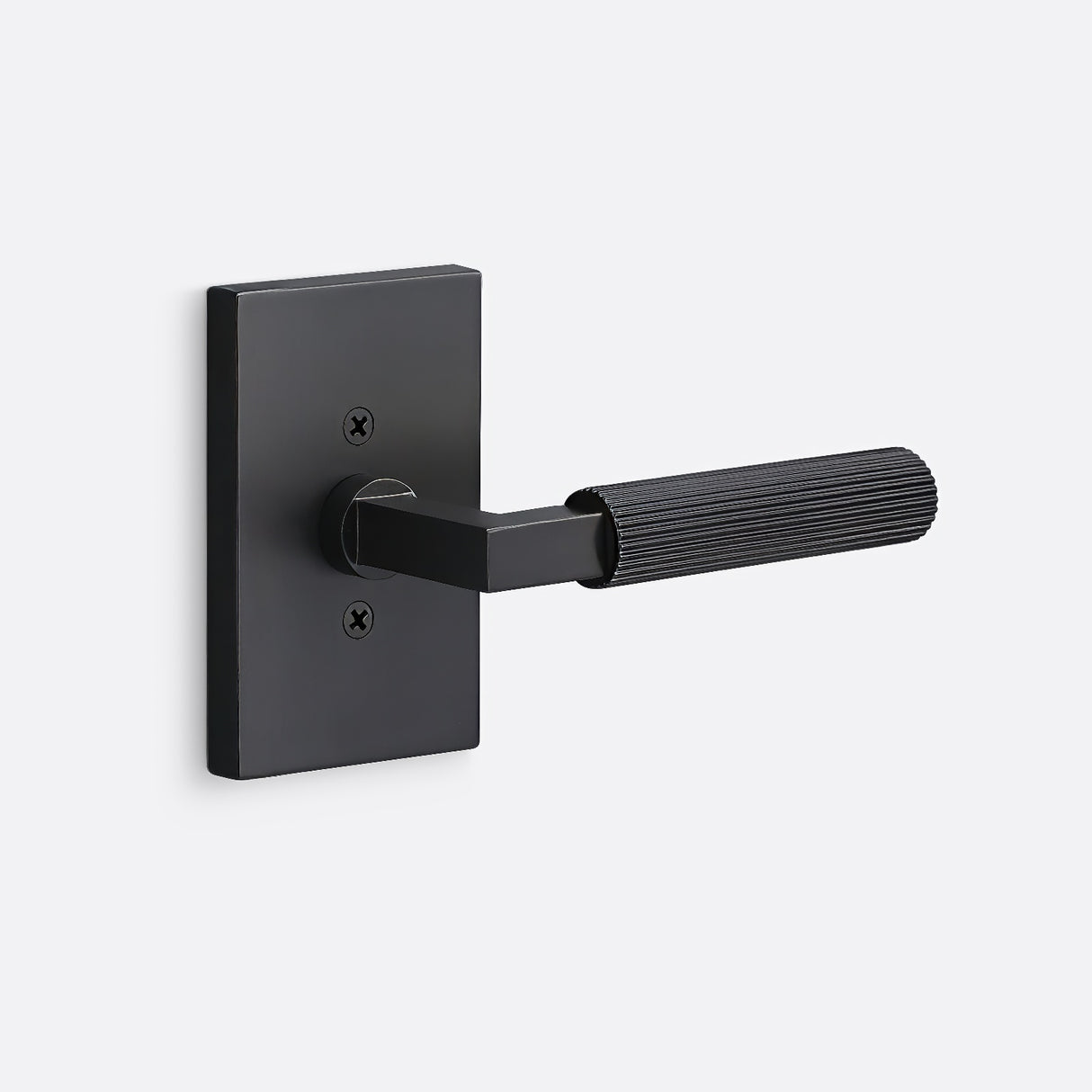 Sure-Loc LV100 FBL GRIP-SKN FBL flat black dummy door lever
