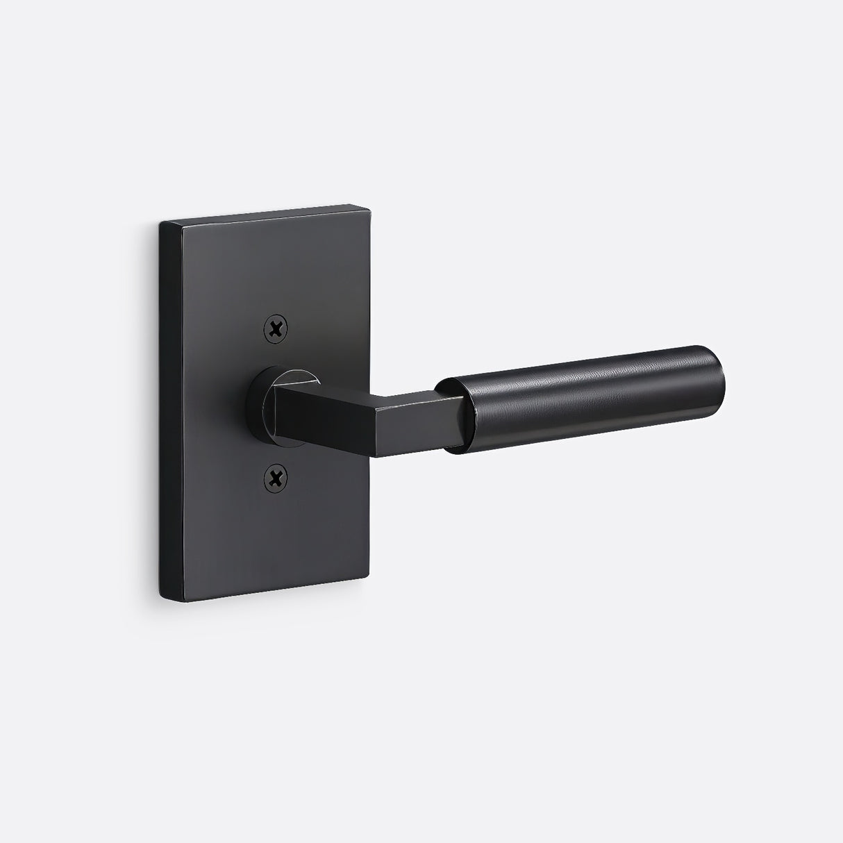 Sure-Loc LV100 FBL GRIP-SM FBL flat black dummy door lever