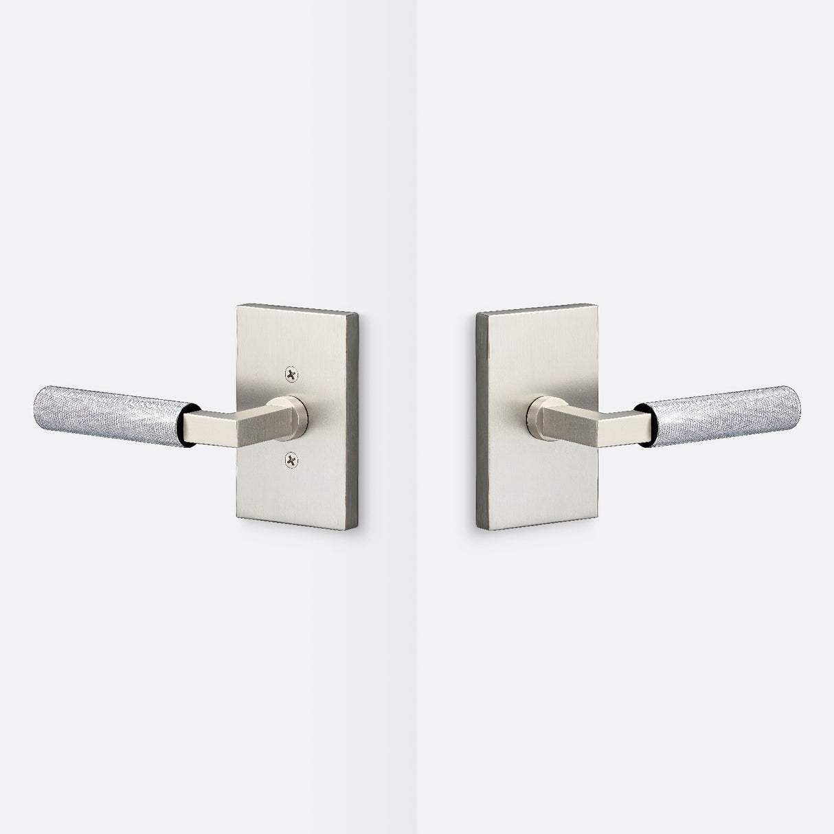 Sure-Loc LV101 15 GRIP-KN 26 satin nickel / polished chrome passage door lever