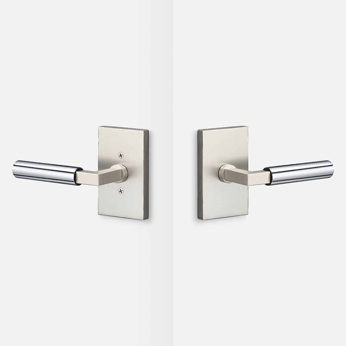Sure-Loc LV101 15 GRIP-SM 26 satin nickel / polished chrome passage door lever