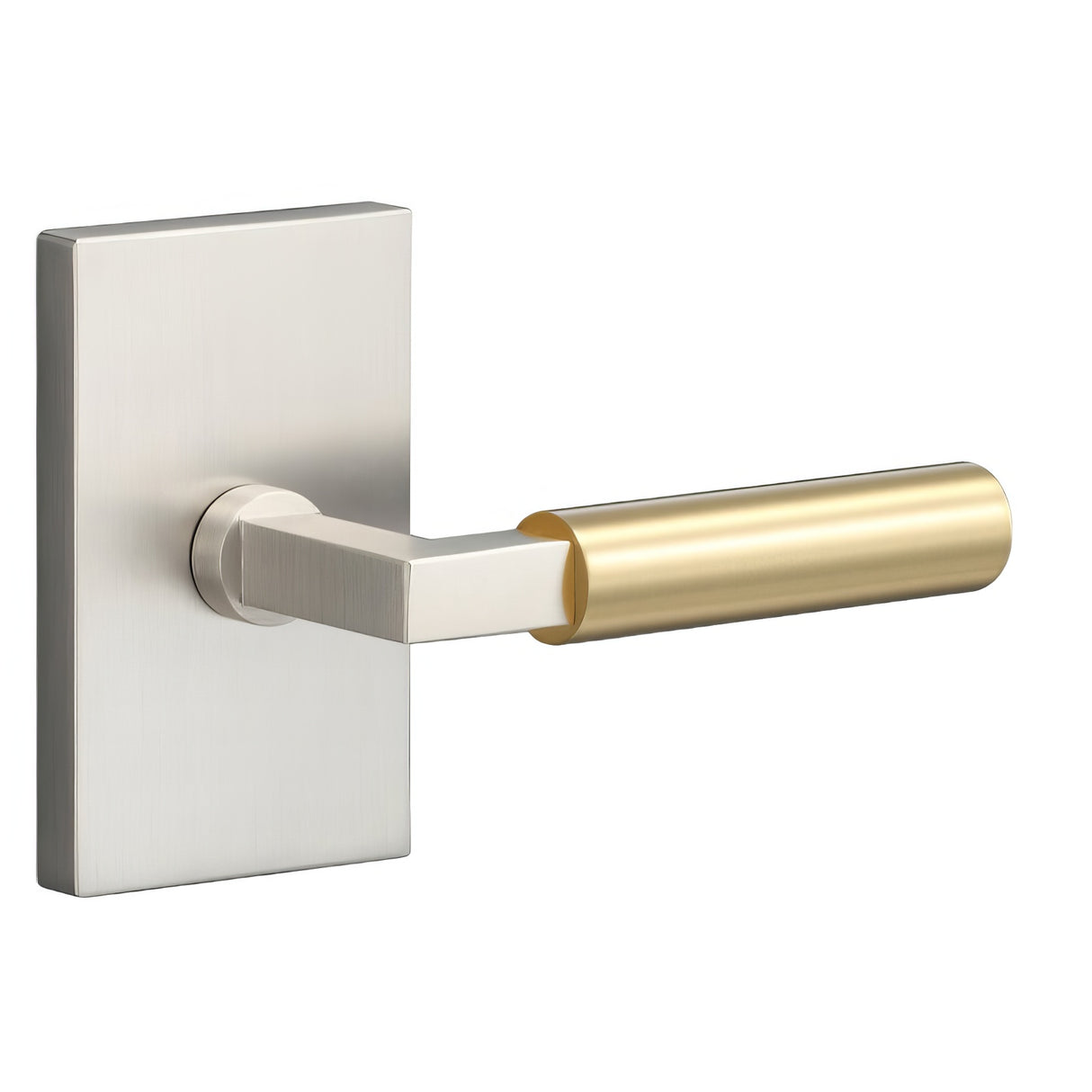 Sure-Loc LV101 15 GRIP-SM SB satin nickel / satin brass passage door lever