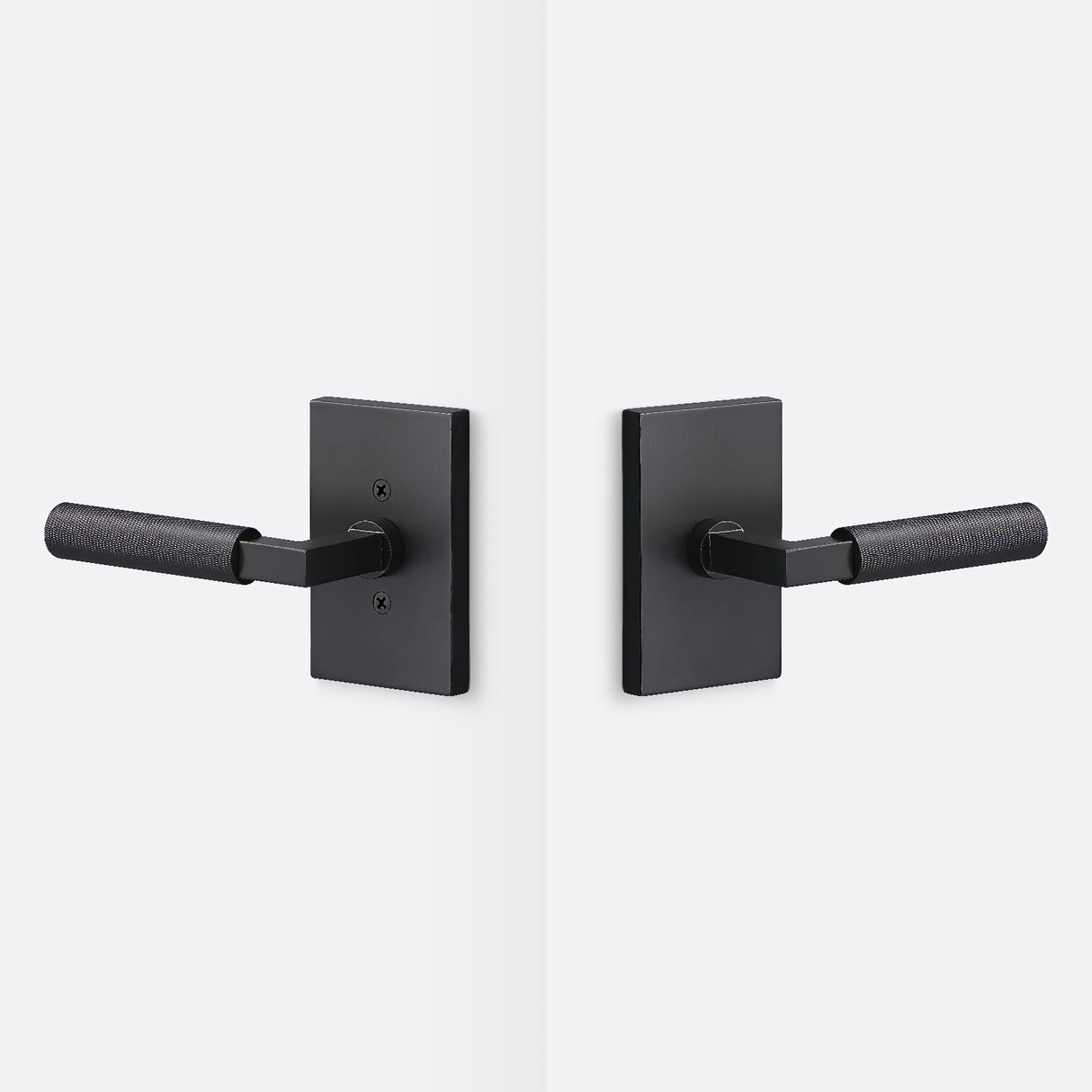 Sure-Loc LV101 FBL GRIP-KN FBL flat black passage door lever