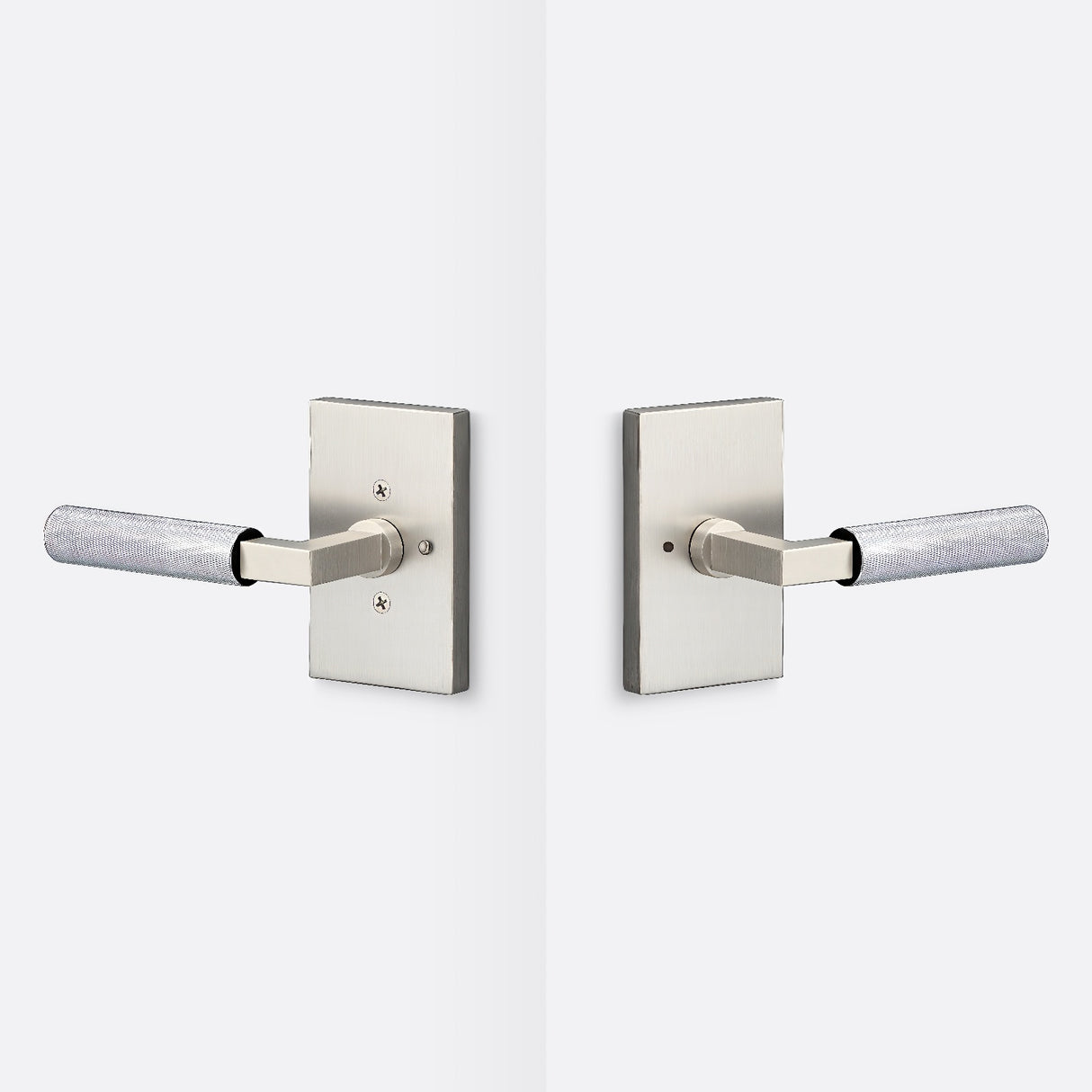 Sure-Loc LV102 15 GRIP-KN 26 satin nickel / polished chrome privacy door lever