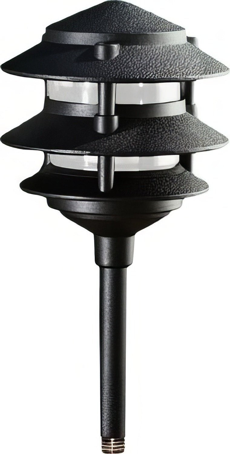 Dabmar Lighting LV102-L3-AMB-310-B black pagoda light