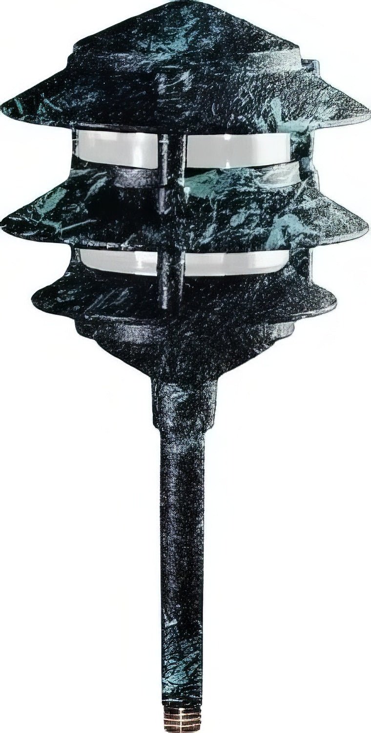 Dabmar Lighting LV102-L3-AMB-3B-VG verde green pagoda light