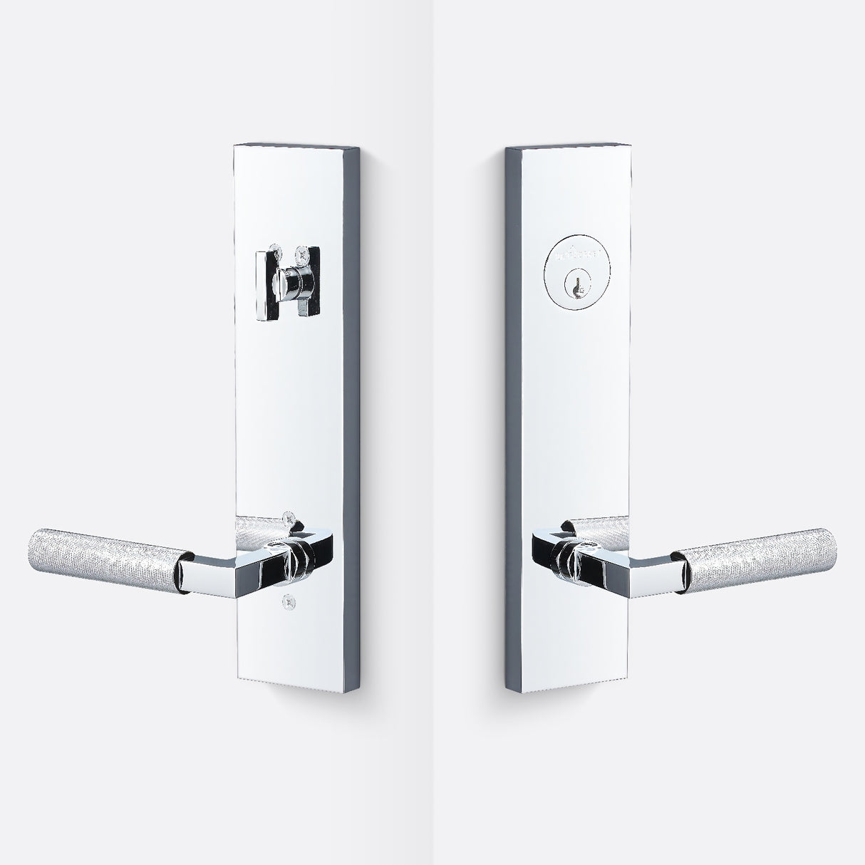 Sure-Loc LV307 26-GRIP KN 26 polished chrome single cylinder handleset