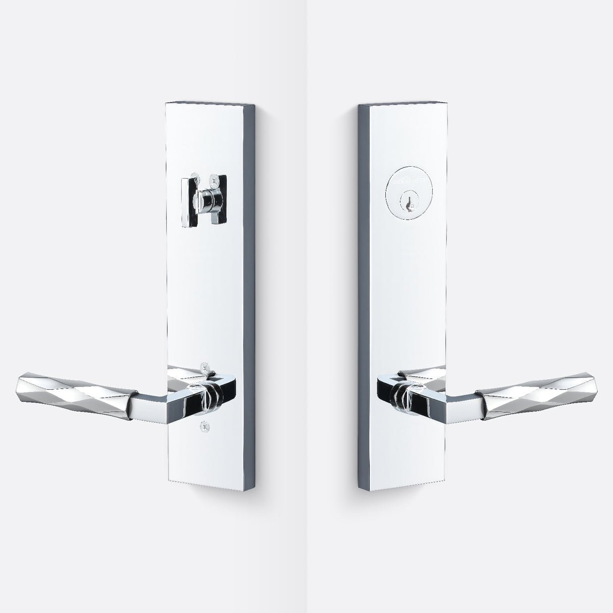 Sure-Loc LV307 26-GRIP VT 26 polished chrome single cylinder handleset