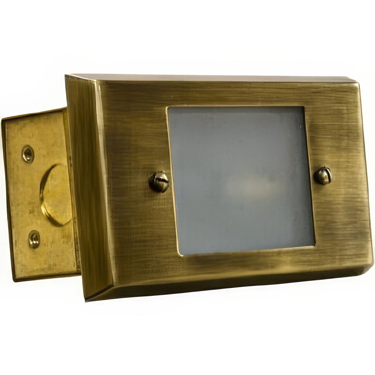 Dabmar Lighting LV612-ABS antique brass brick/step/wall light