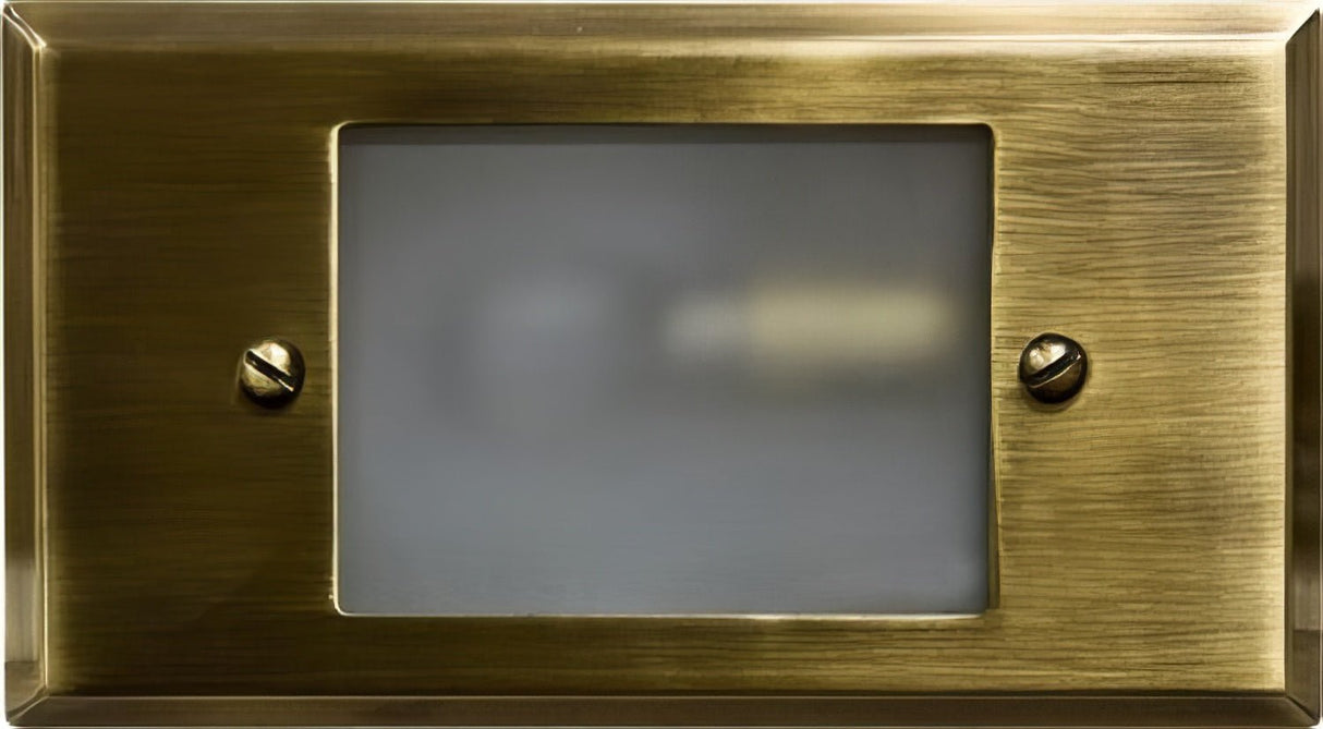 Dabmar Lighting LV612-L3-64K-ABS antique brass outdoor step light