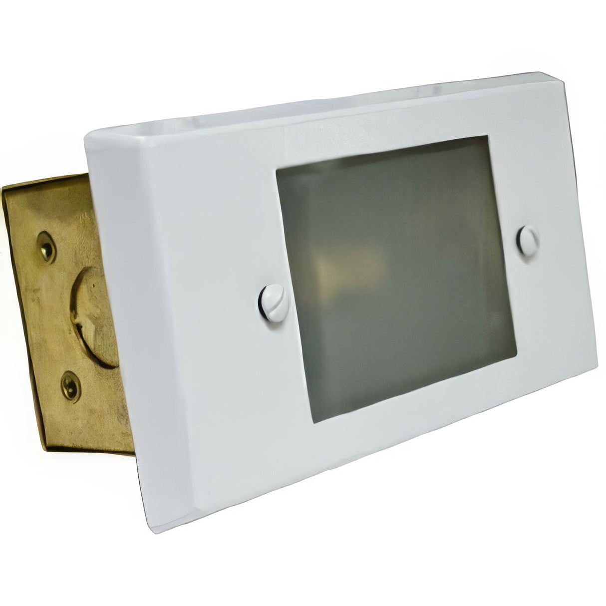Dabmar Lighting LV612-W white brick/step/wall light