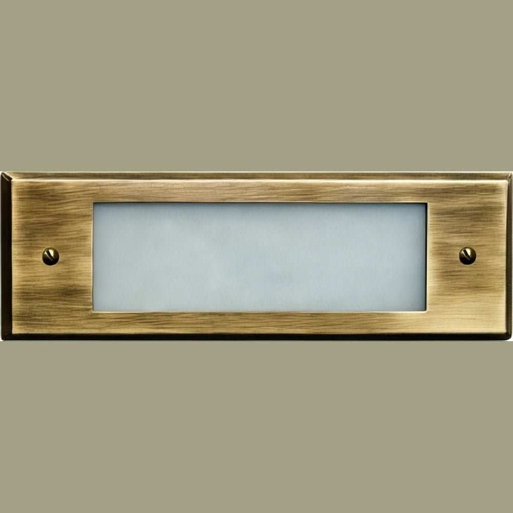 Dabmar Lighting LV614-L6-30K-ABS antique brass outdoor step light