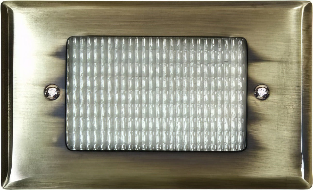 Dabmar Lighting LV618-L3-64K-ABS antique brass outdoor step light