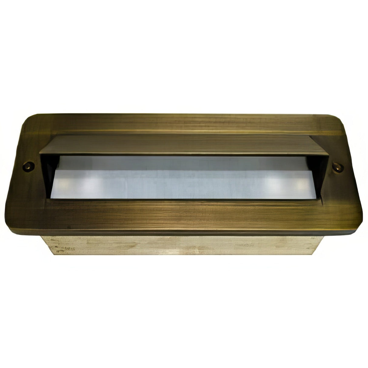 Dabmar Lighting LV631-WBS weathered brass brick/step/wall light