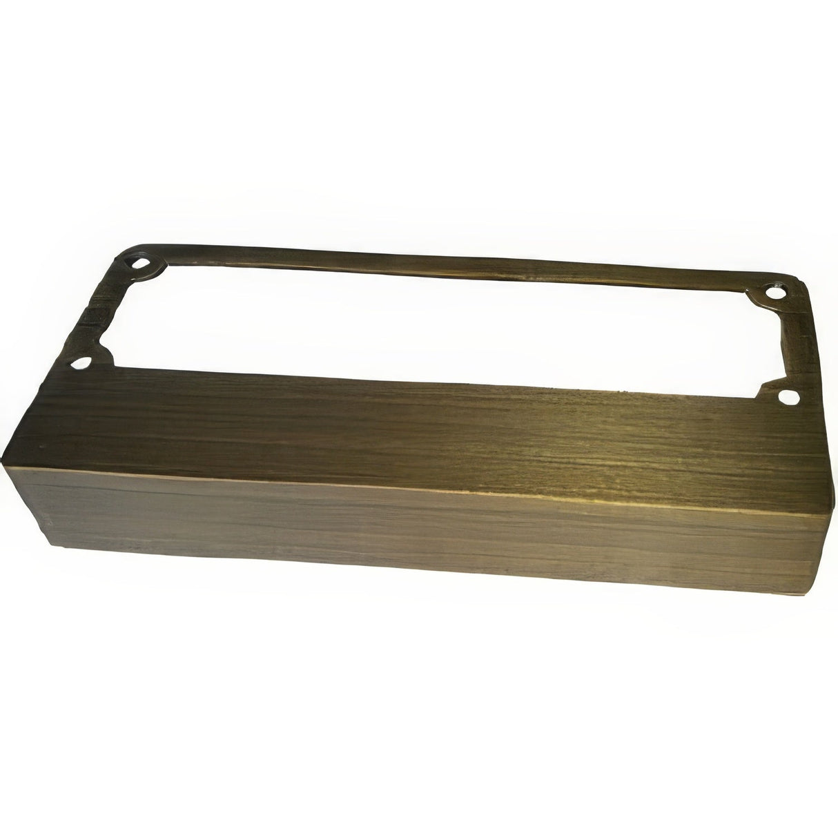 Dabmar Lighting LV639-WBS weathered brass outdoor brick step light
