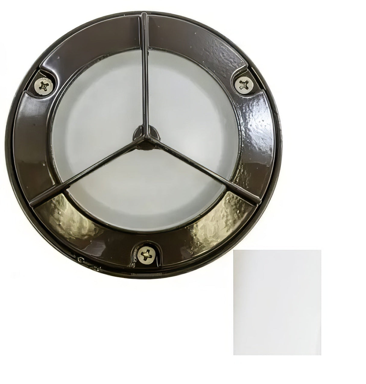 Dabmar Lighting LV704-L3-30K-W white outdoor step light