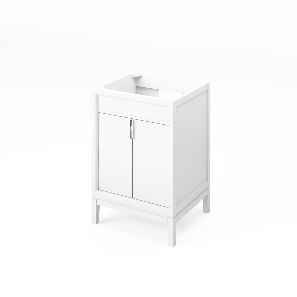 Jeffrey Alexander Theodora 24" White Single Sink Bathroom Vanity with White Quartz Top - 8 in. Widespread Faucet Top - VKITTHE24WHWQR product image 2