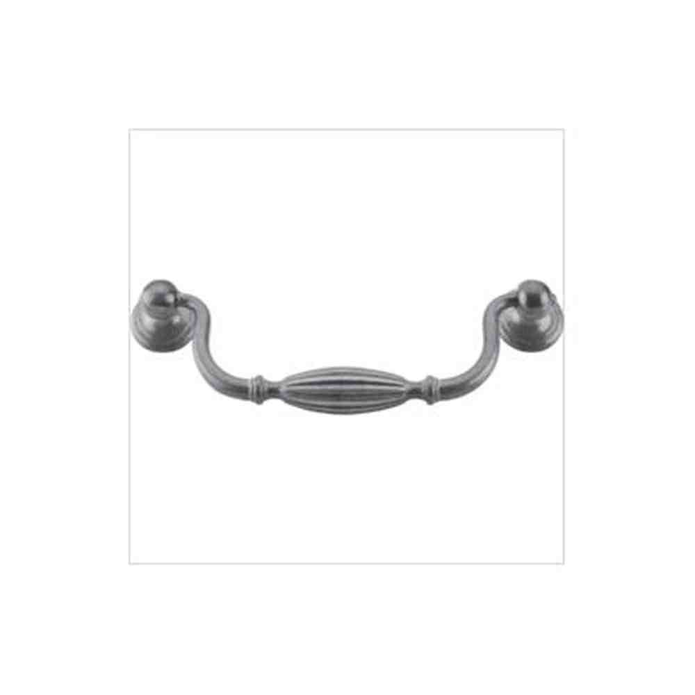 Top Knobs M137 pewter light cabinet drop bail pulls