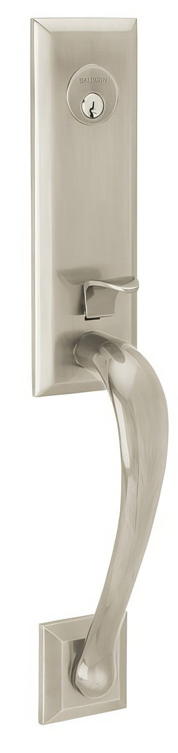 Baldwin M502056RENT lifetime satin nickel single cylinder mortise handleset