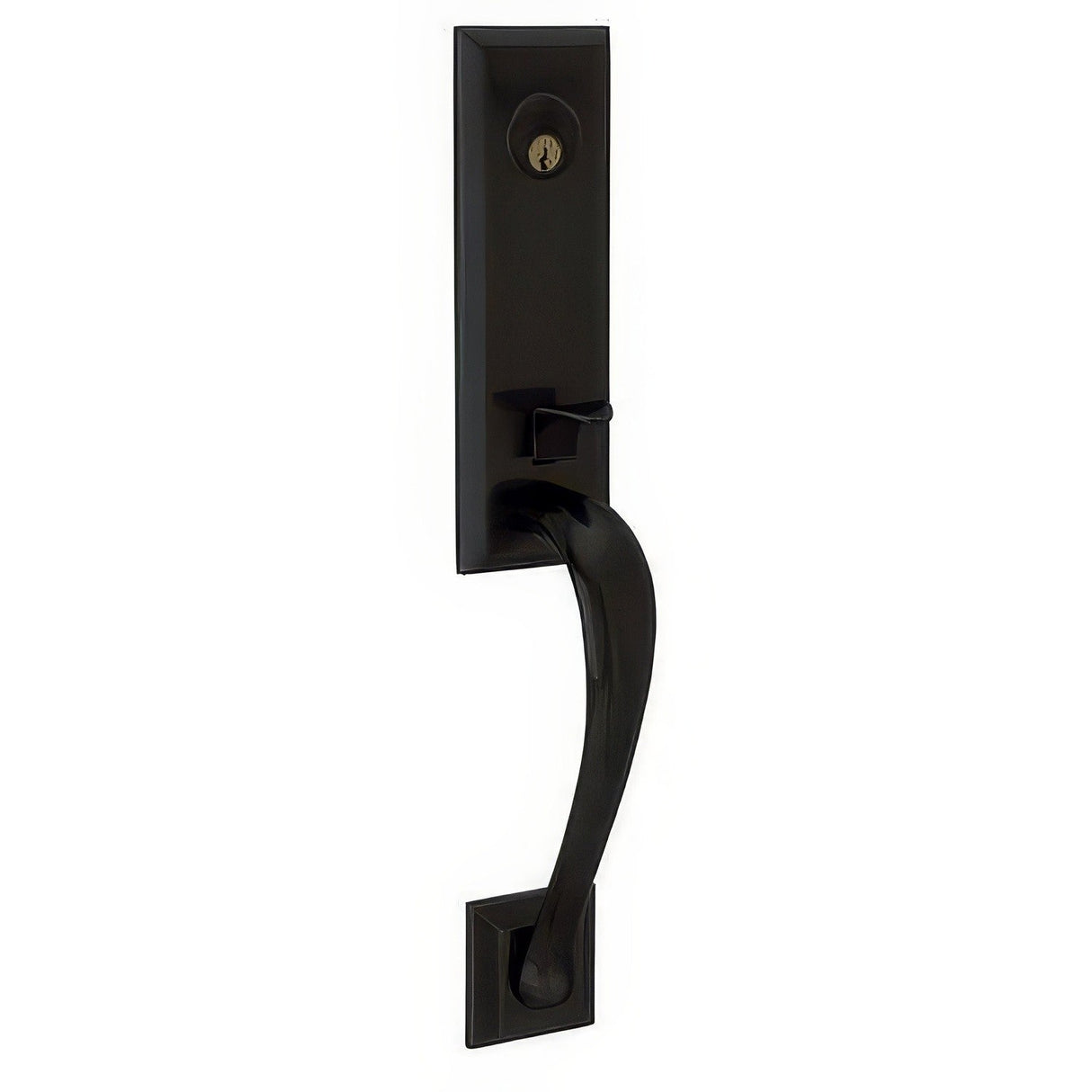 Baldwin M502190LFD satin black dummy entry handleset