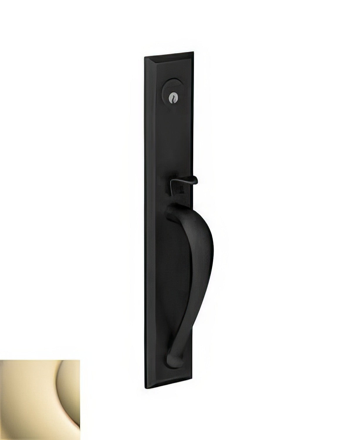 Baldwin M504003RFD lifetime polished brass dummy entry handleset