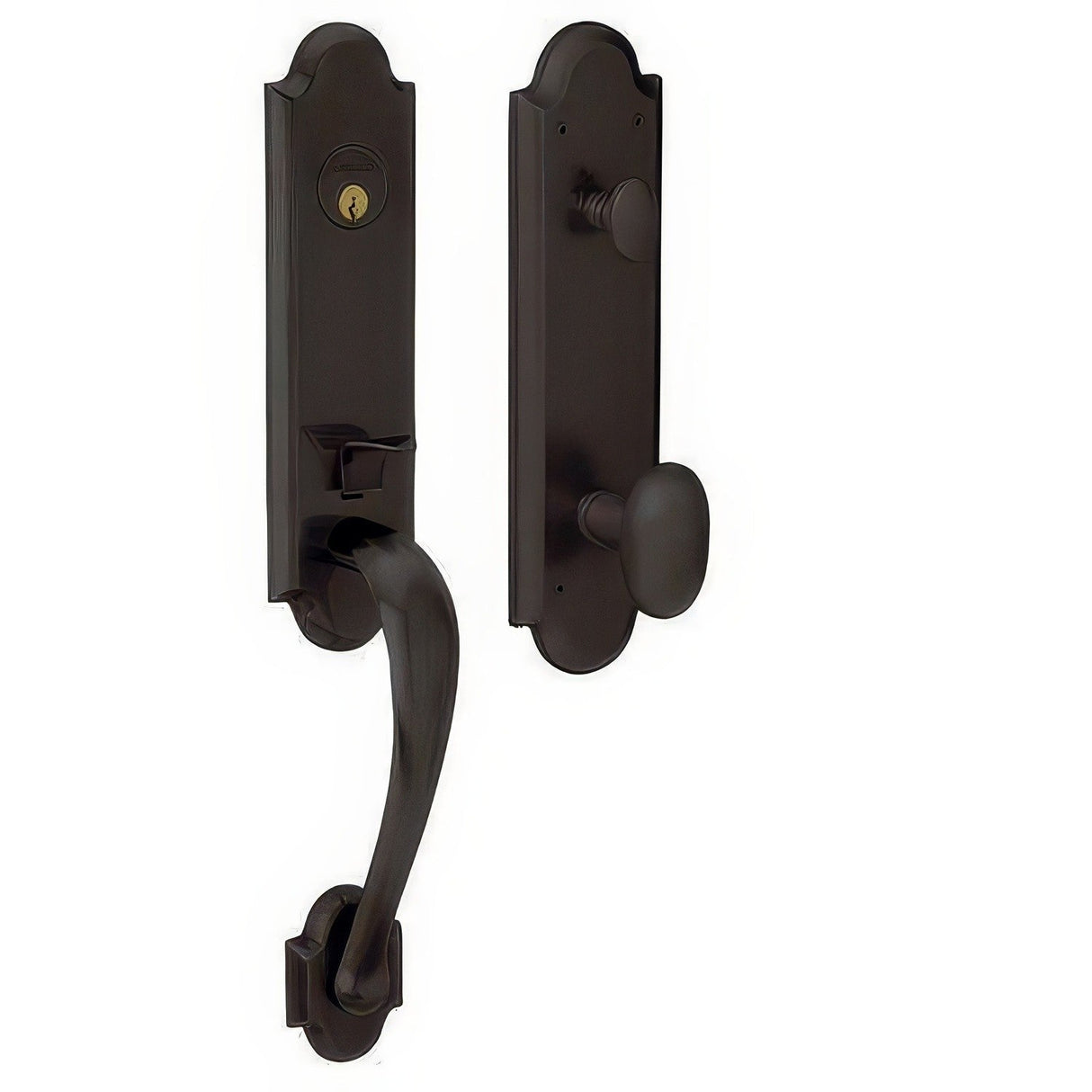 Baldwin M512102FD oil rubbed bronze dummy entry handleset