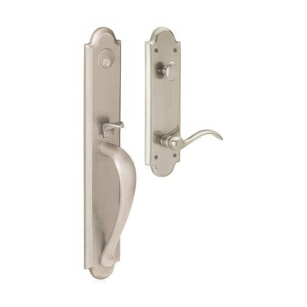 Baldwin M514056RFD lifetime satin nickel dummy entry handleset