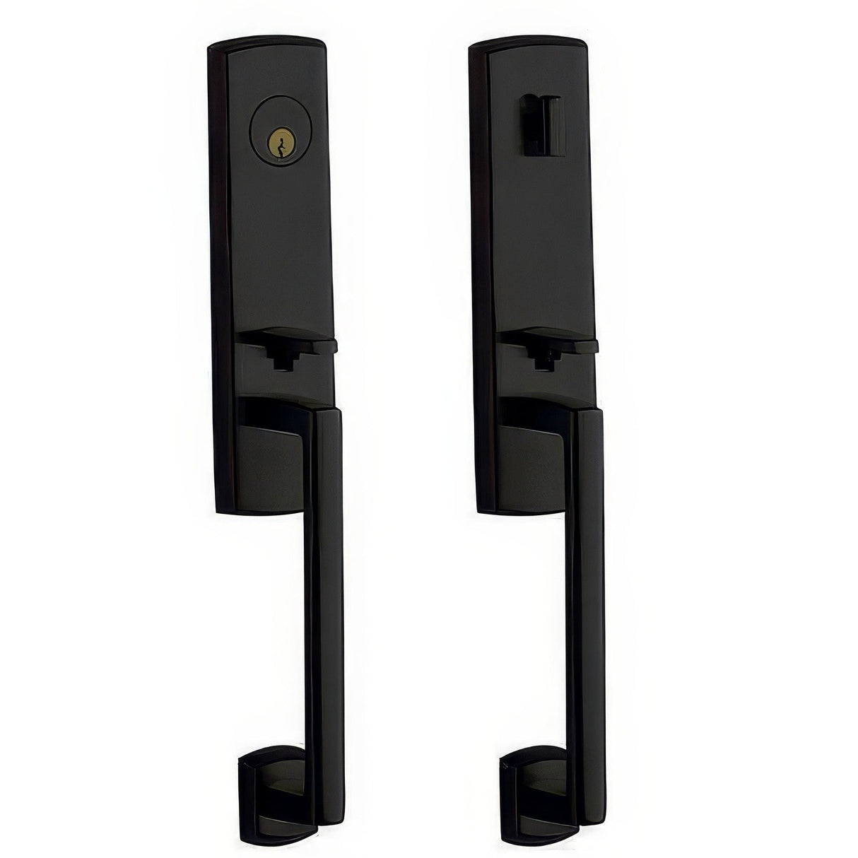 Baldwin M516190BB75 satin black handleset trim pack