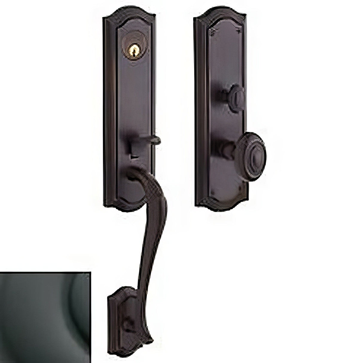 Baldwin M522102ENTR oil rubbed bronze single cylinder mortise handleset