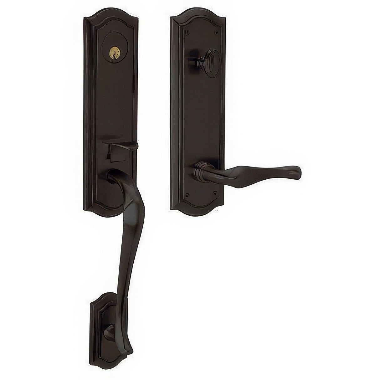 Baldwin M522102RFD oil rubbed bronze dummy entry handleset