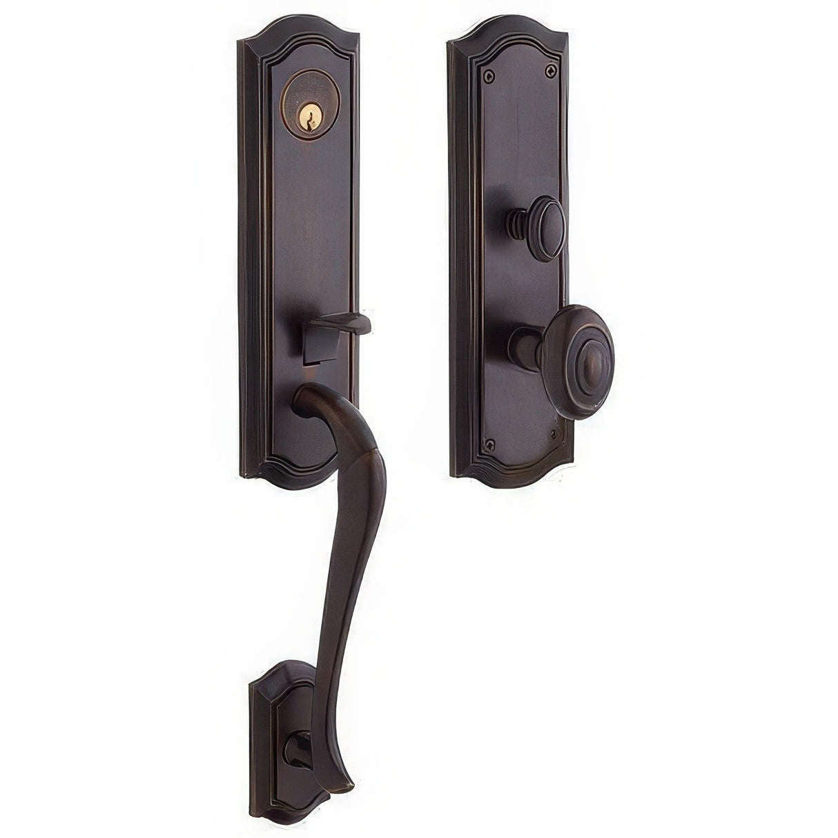 Baldwin M522112FD venetian bronze dummy entry handleset