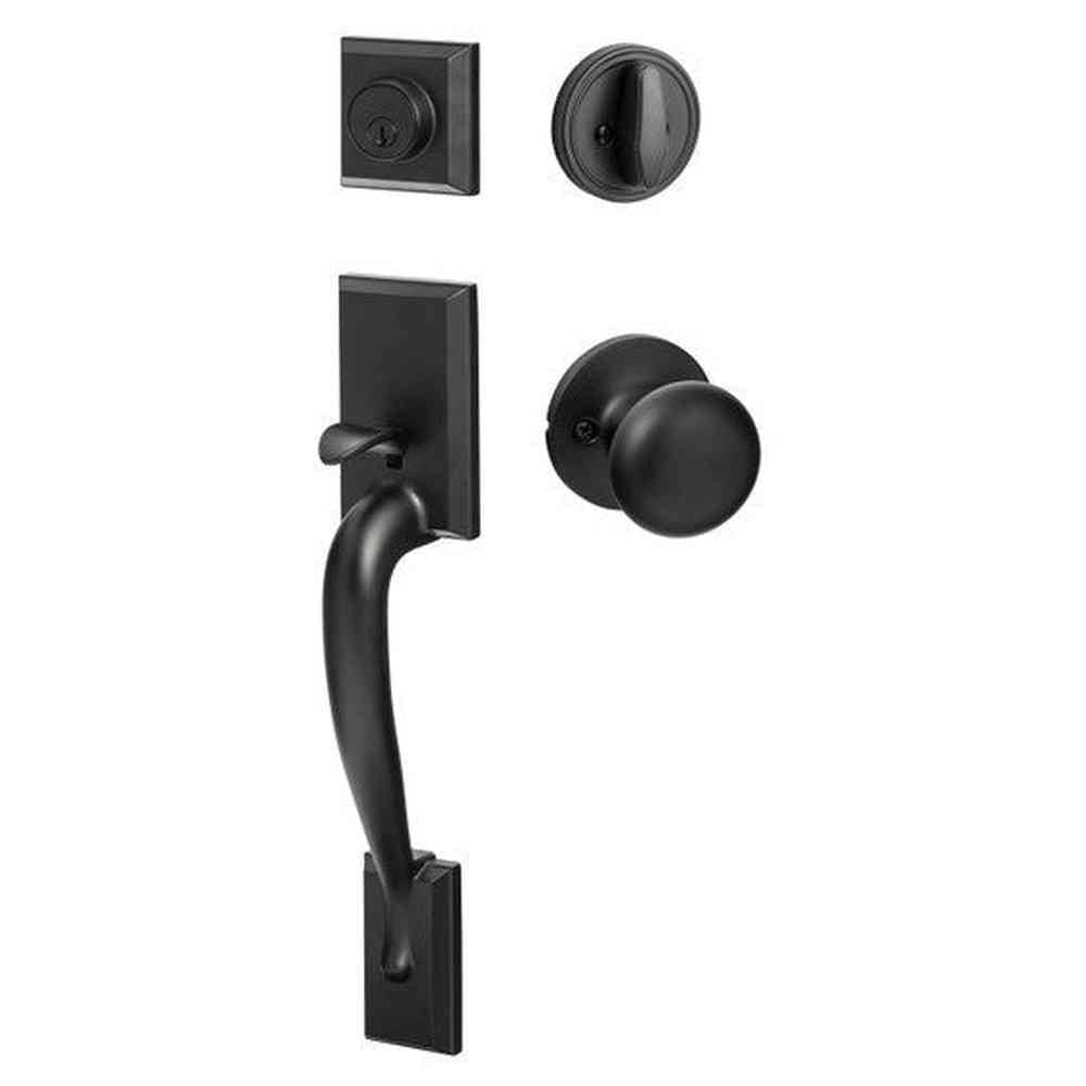 Sure-Loc MA507-DU-RD FBL flat black single cylinder handleset