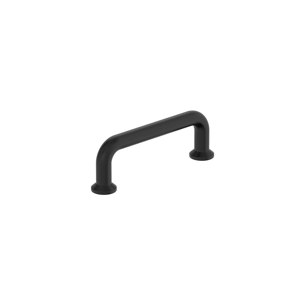 Amerock 6PK37380FB Factor 3 inch (76mm) Center-to-Center Matte Black Cabinet Pull - 6 Pack
