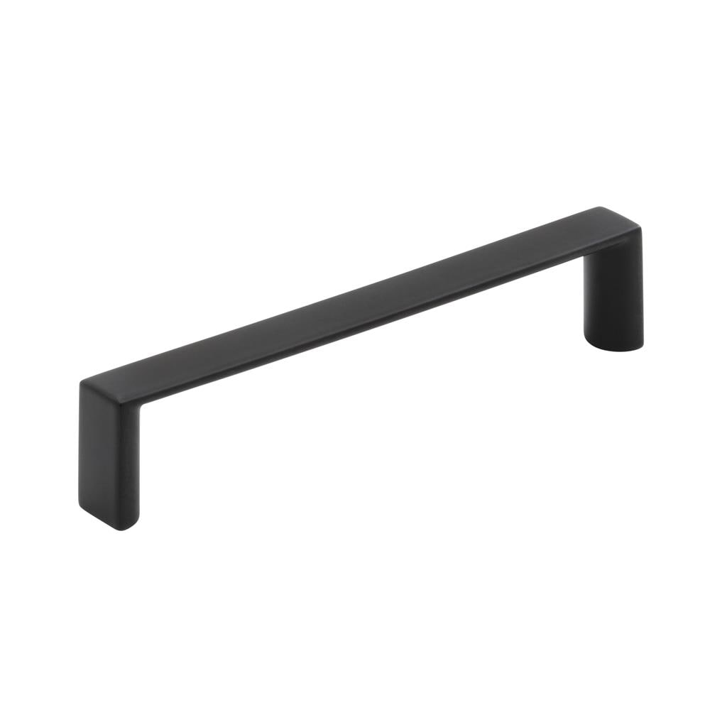 Amerock 6PK37290MB Metro 3-3/4 inch (96mm) Center-to-Center Matte Black Cabinet Pull - 6 Pack