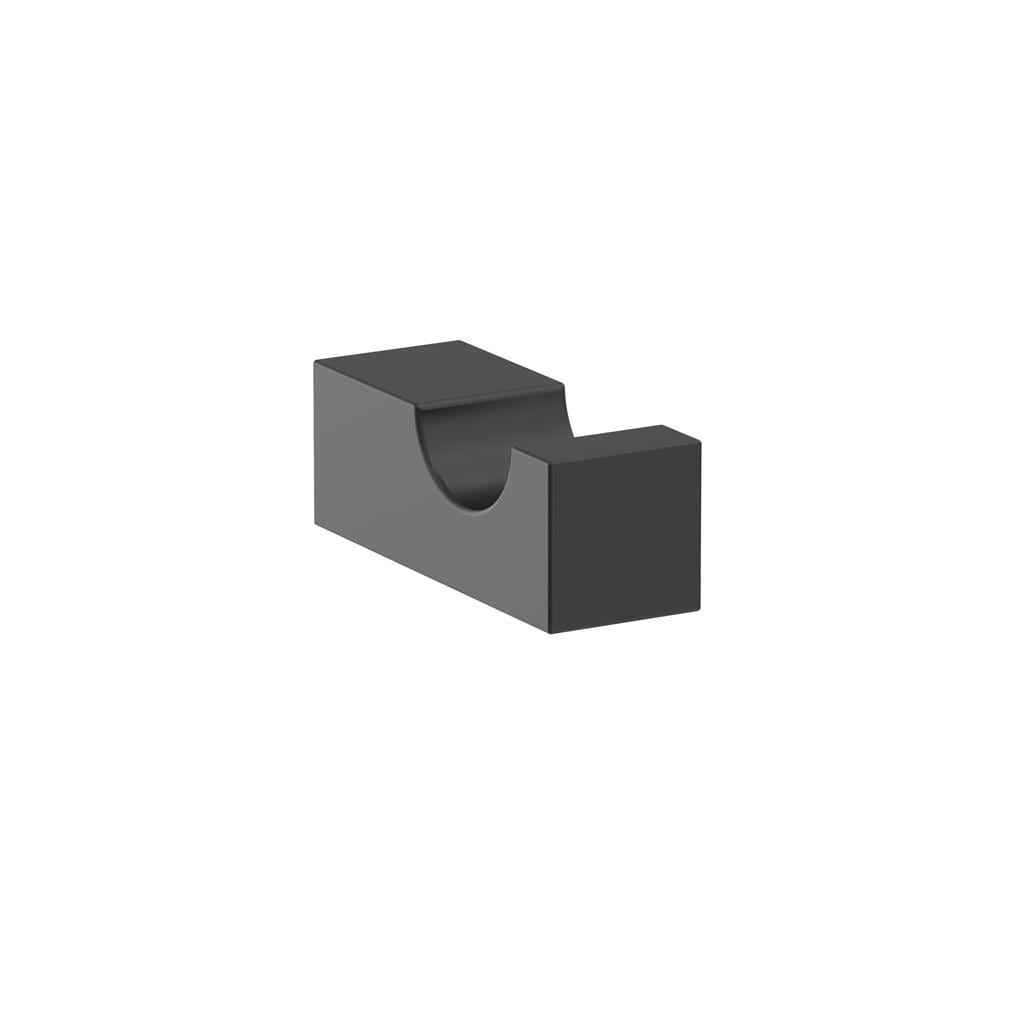 Amerock BH36080MB Monument Matte Black Single Prong Robe Hook
