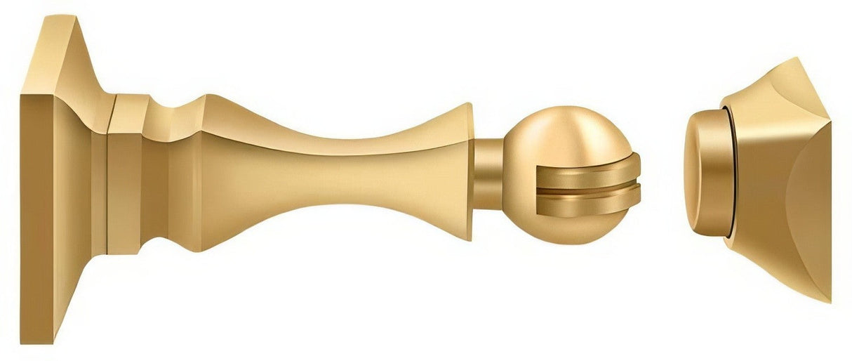 Deltana MDH35CR003 lifetime polished brass magnetic door holder