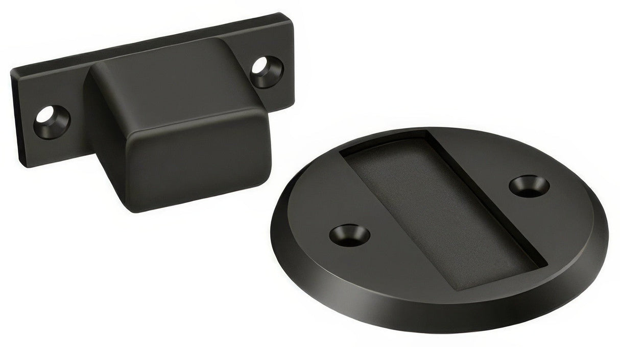 Deltana MDHF25U10B magnetic door holder in satin nickel, additional view
