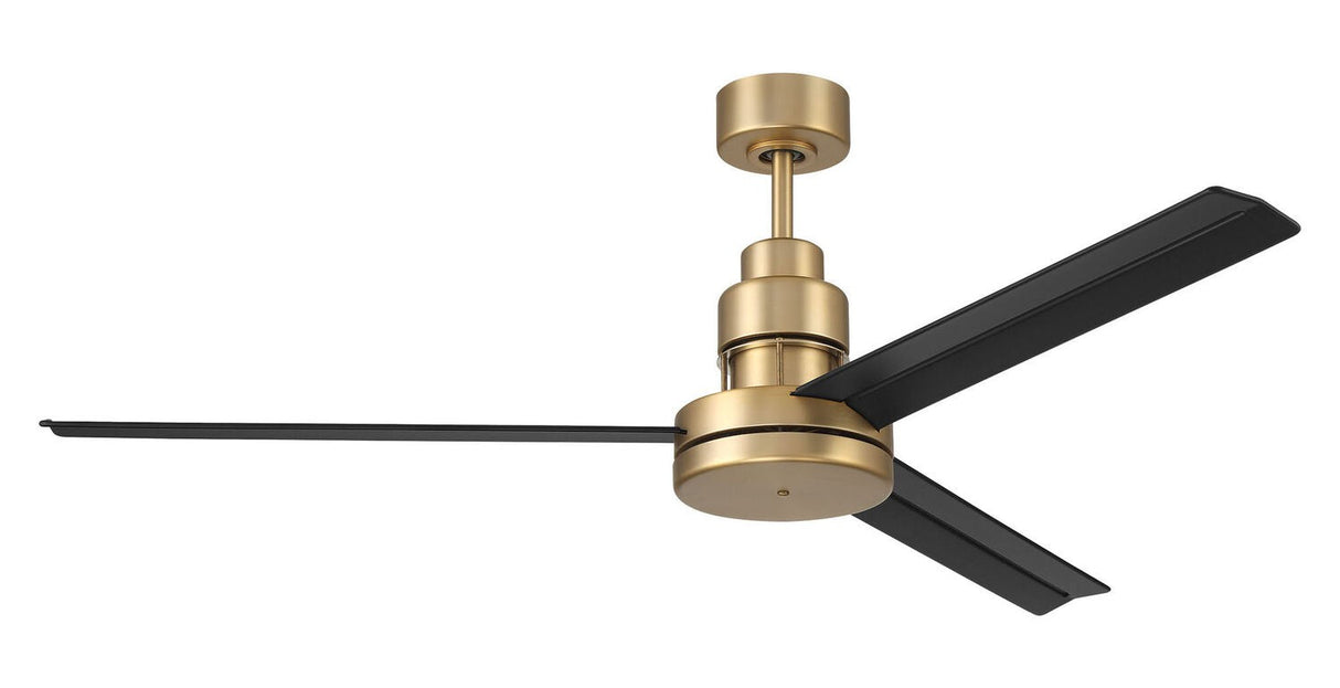 Craftmade MND54SBFB3 satin brass / flat black ceiling fan blades included