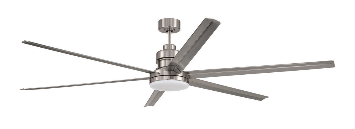 Craftmade MND72BNK6 brushed polished nickel ceiling fan blades included