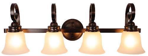 Monument 617229 Lighting 617205 Sanibel 4 Light Vanity Oil Rubbed Bronze