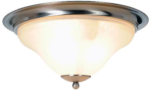 Monument Lighting 617249 Sanibel 3 Light Flush Mount Brushed Nickel