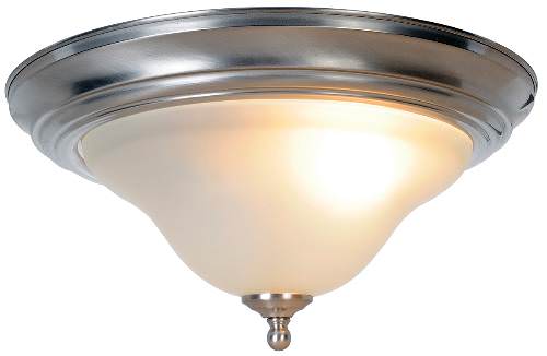 Monument Lighting 617257 Wellington 1 Light Flush Mount Brushed Nickel