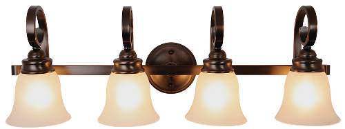 Monument 617276 Lighting 617252 Sanibel 4 Light Vanity Oil Rubbed Bronze