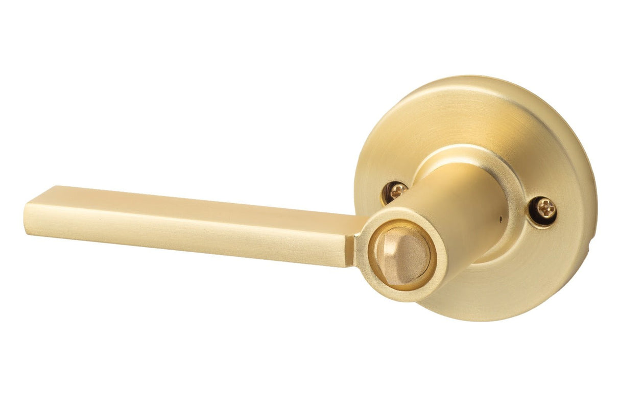 Sure-Loc MS102-RD SB satin brass privacy door lever