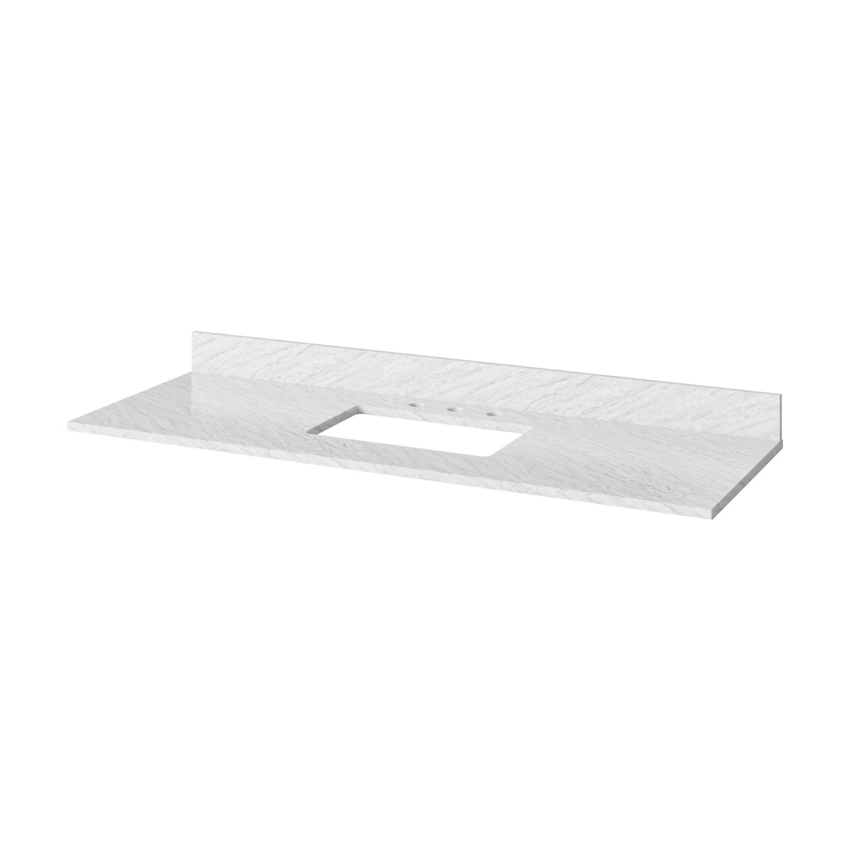 Jeffrey Alexander Chatham 60" Chocolate Double Sink Bathroom Vanity with White Carrara Marble Top - 8 in. Widespread Faucet Top - VKITCHA60SCHWCR product image 5