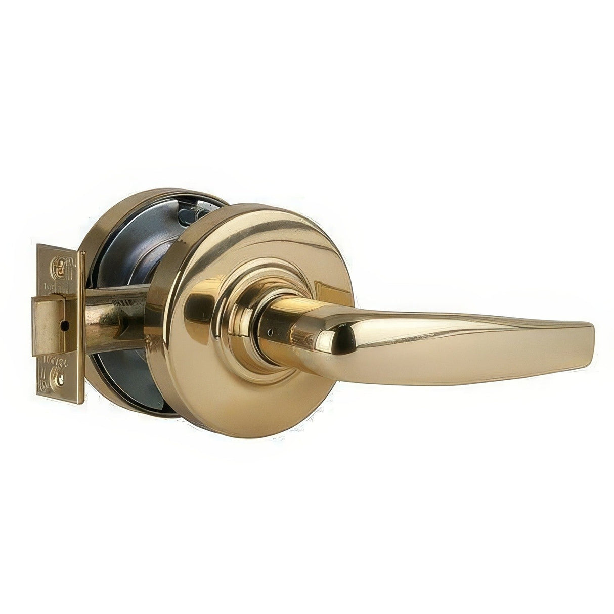 Schlage Commercial ND10ATH605 polished brass passage door lever