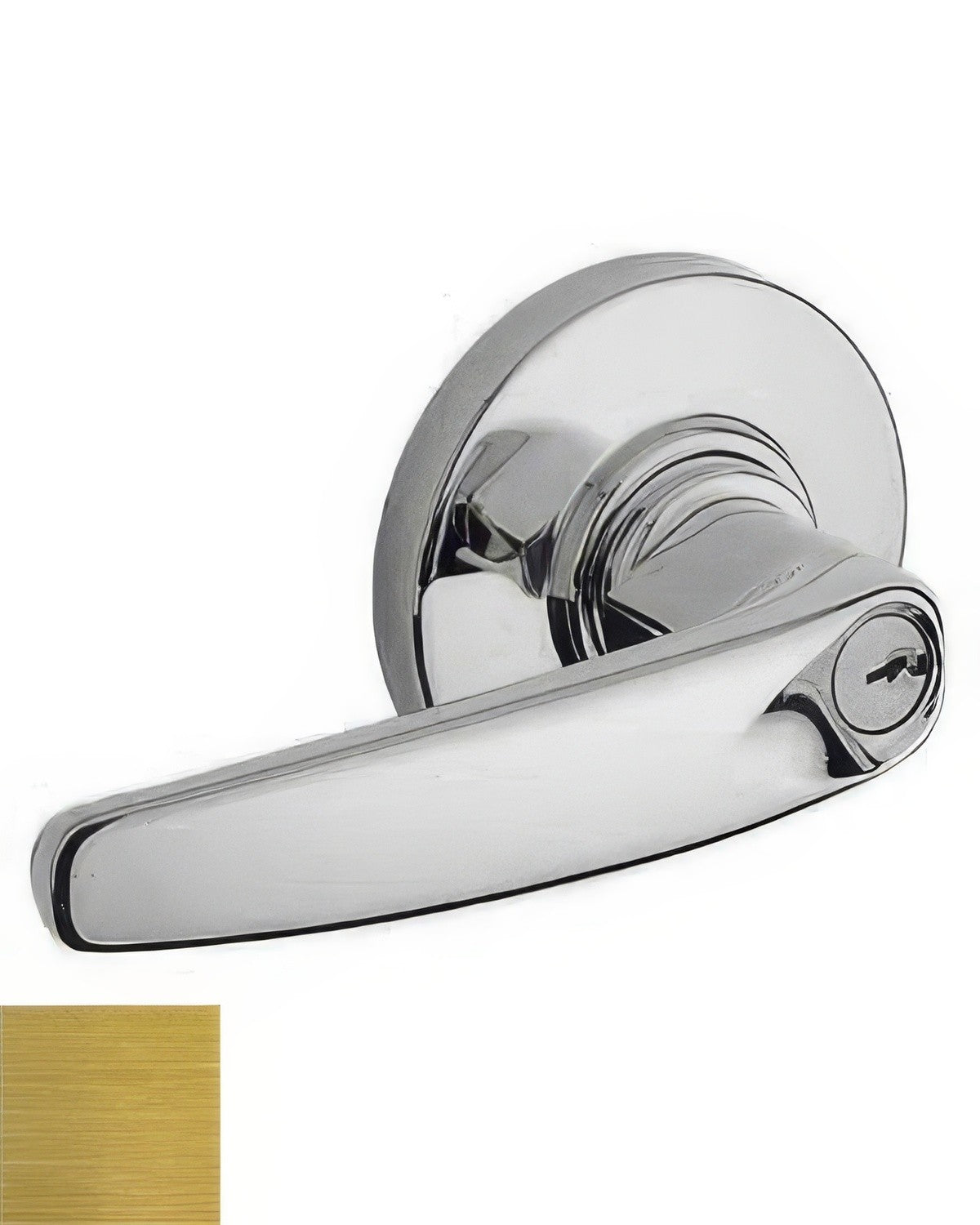 Schlage Commercial ND53BATH606 satin brass keyed entry door lever