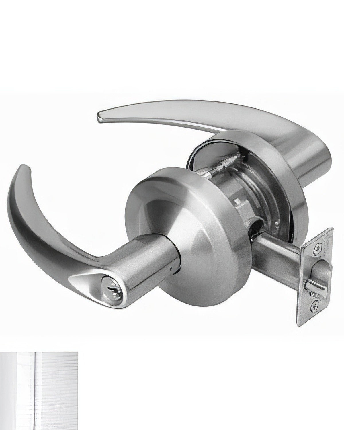 Schlage Commercial ND60BOME626 satin chrome vestibule door lever