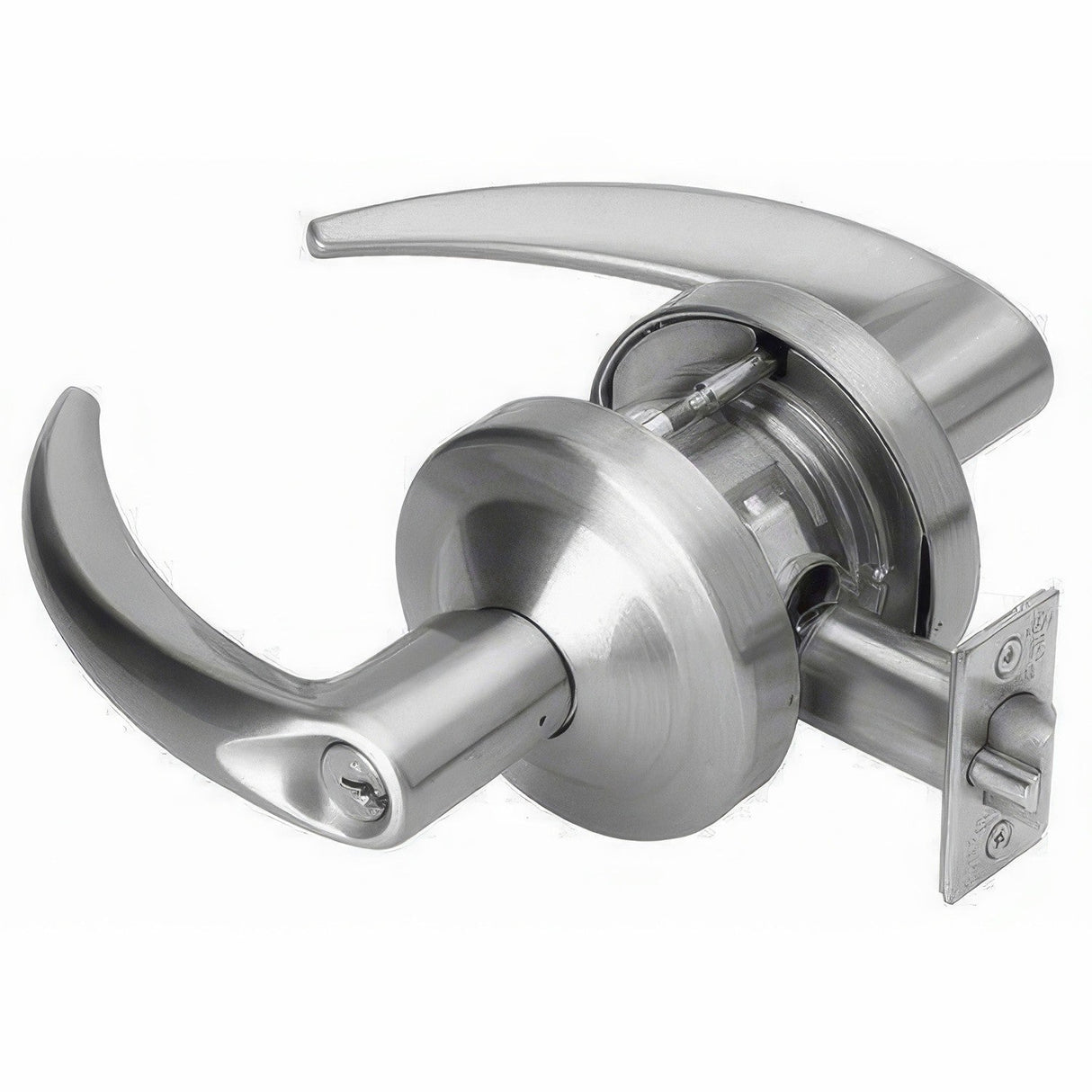 Schlage Commercial ND60ROME626 satin chrome vestibule door lever