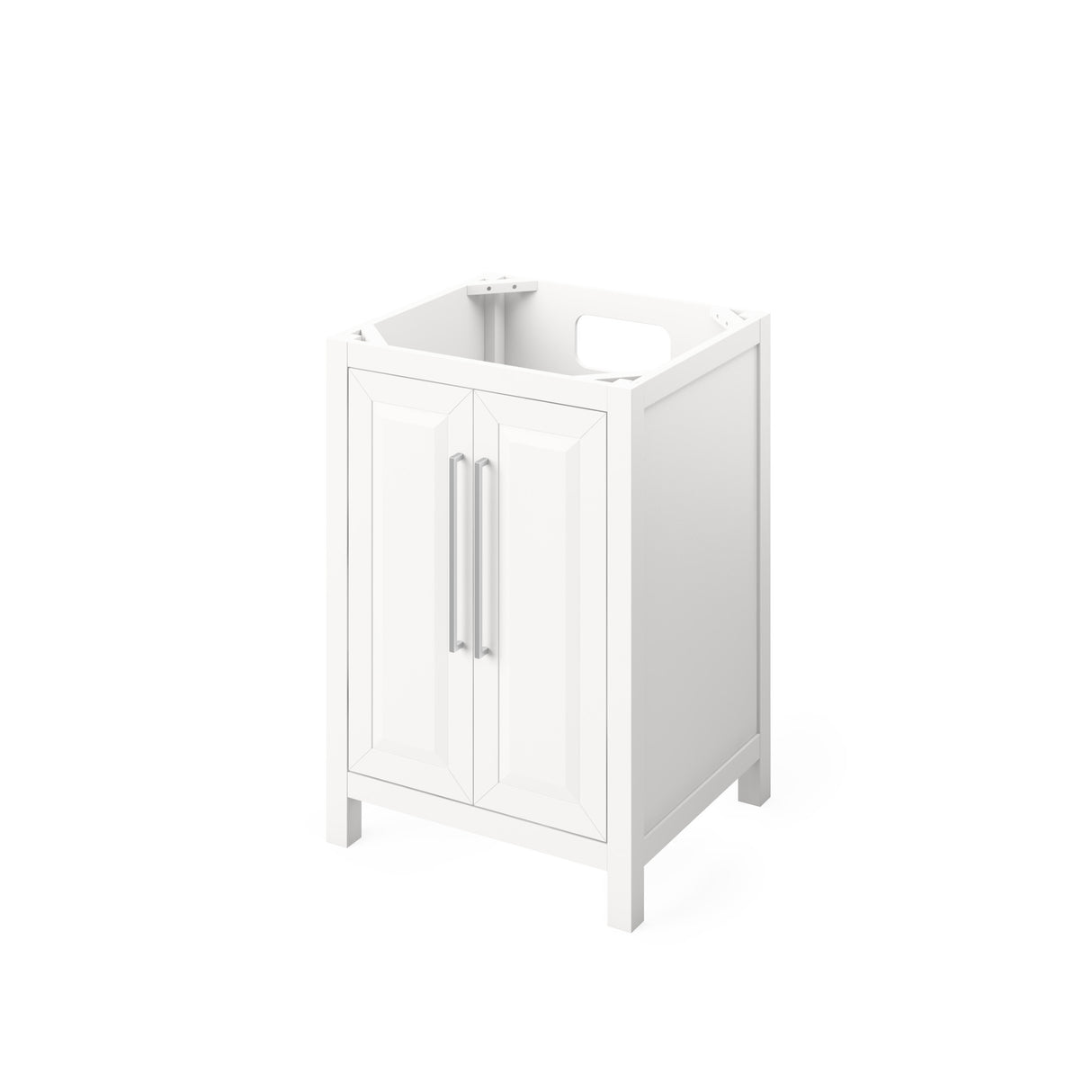 Jeffrey Alexander Cade 24" White Single Sink Bathroom Vanity with Calacatta Vienna Quartz Top - 8 in. Widespread Faucet Top product image 3